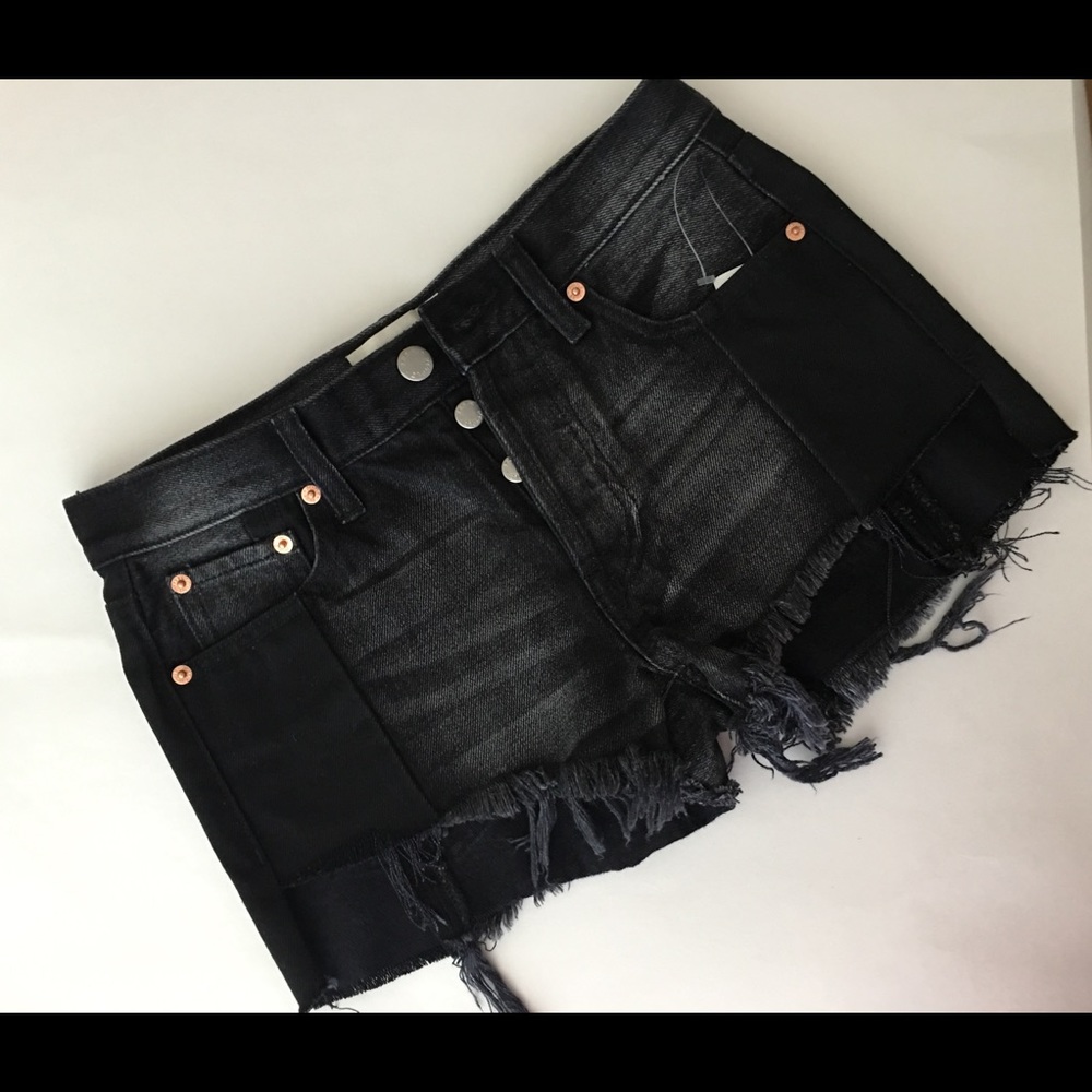 NEW Free People {We The Free} Cutoff Blk step hem - Picture 3 of 8